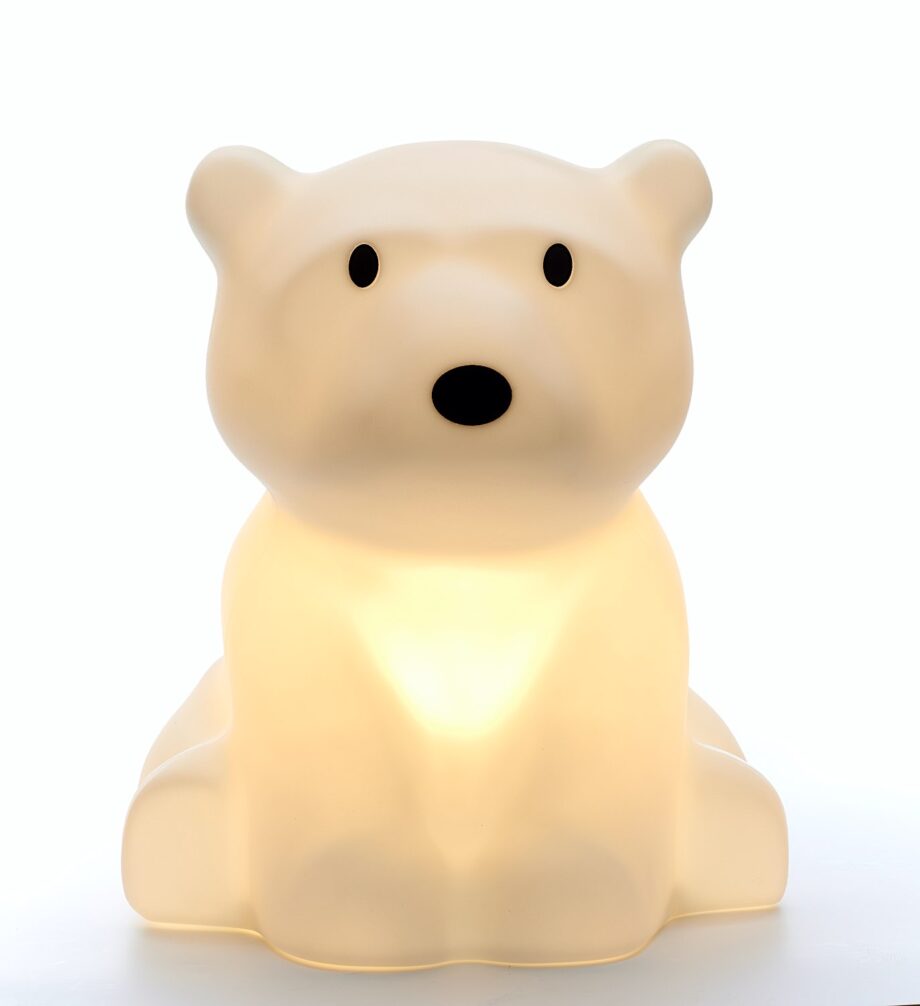 Ours polaire lampe enfant - Nanuk - Mr Maria - L'ours polaire lampe our enfant, Nanuk est né des aurores boréales, vient vous partager sa lumière natale pour éclairer vos nuits. Magique et Pure.