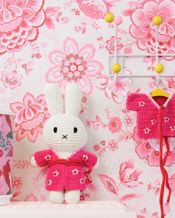 Peluche doudou lapin - Miffy Kimono - Just Dutch - L'incontournable Miffy, création originale d'une Miffy en crochet, doux au touché.